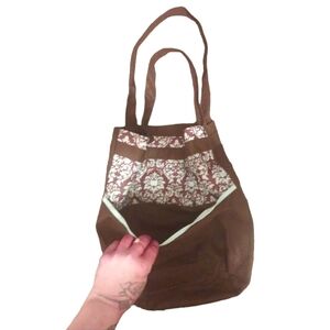 Light weight brown abs tall reusable shipping bag